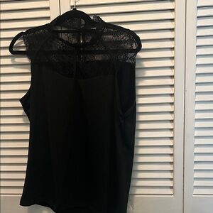Chic Black Lace Women's Blouse